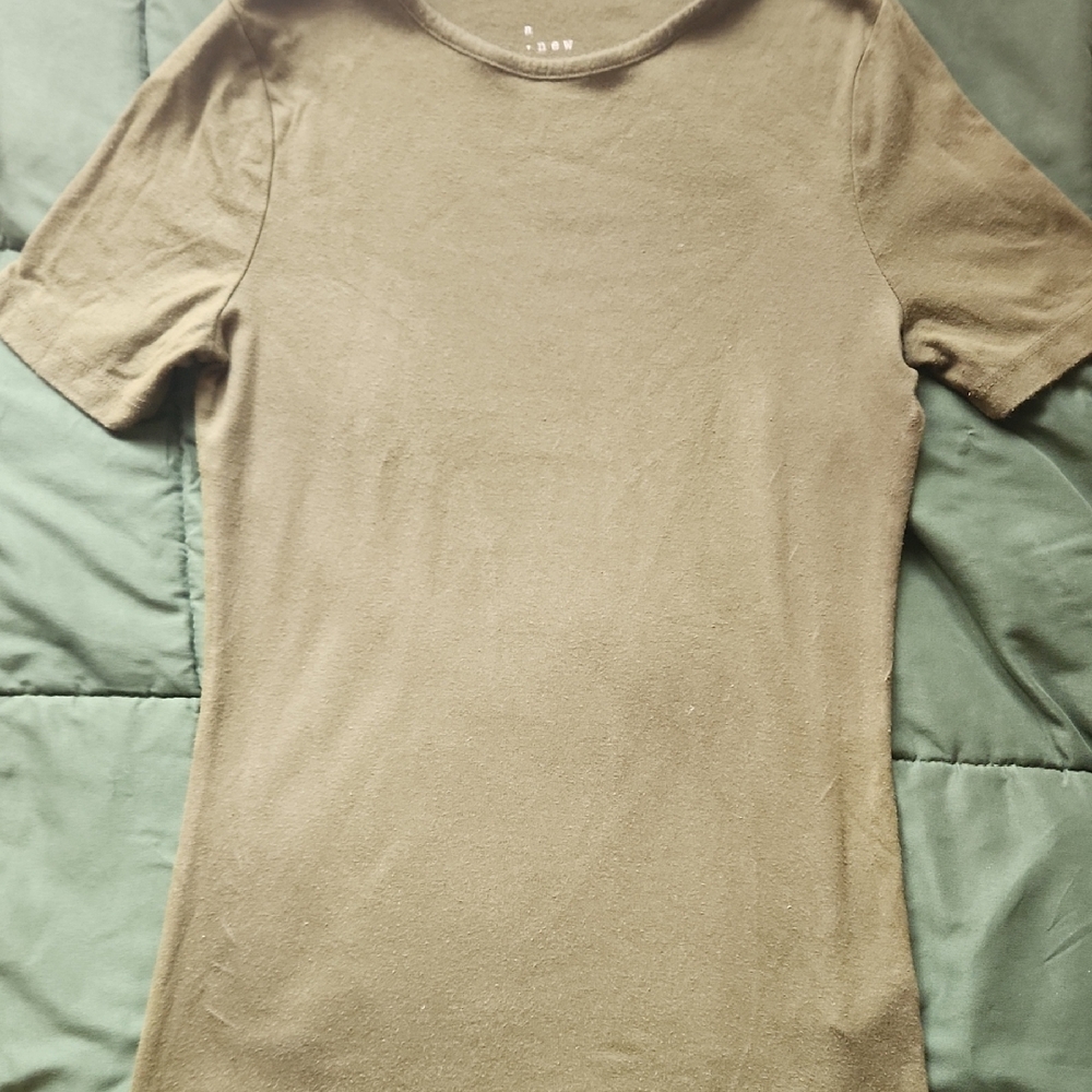 A New Day Olive Green Casual Tee XS